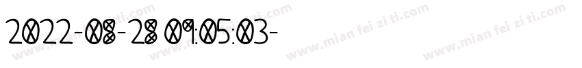 2022-08-28 09:05:03字体转换